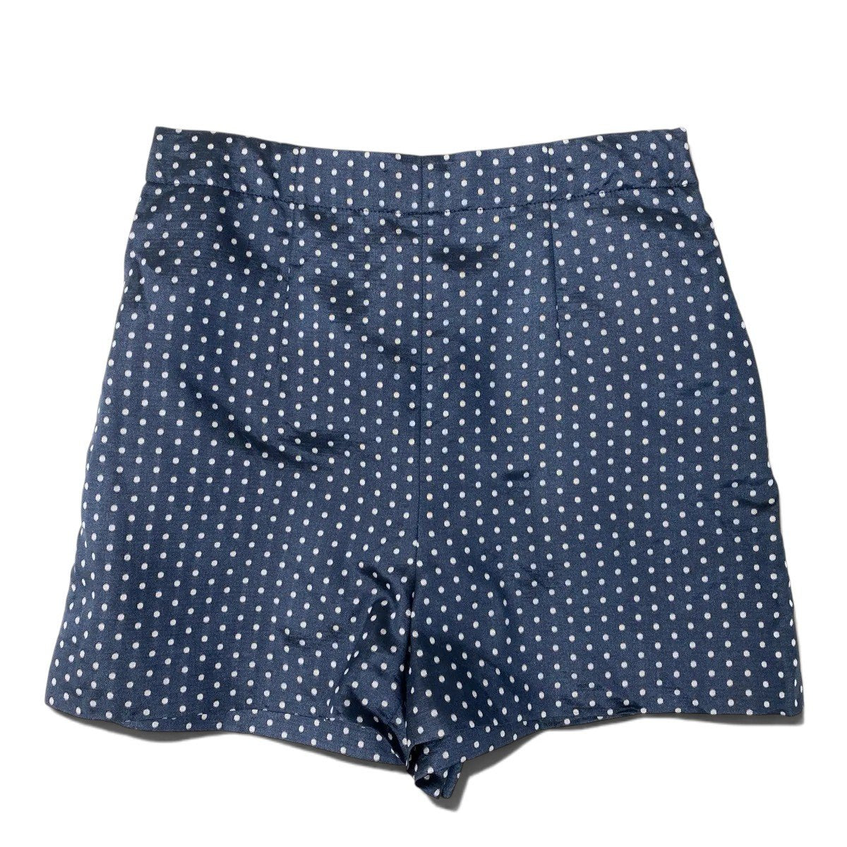 Ih1 【極美品】Christian Dior ショートパンツ ドット柄 イタリア製 141P62A7631 42サイズ ネイビー 画像参照 レディース 女性用k02i