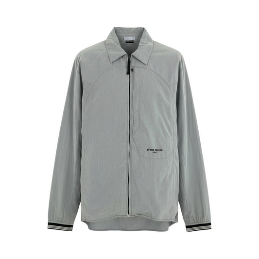 29k6 STONE ISLAND ストーンアイランド コットンナイロンジャケット ブルゾン 04年 00's ジップアップ アウター  4215A04/878 Sサイズ グレー メンズu02t