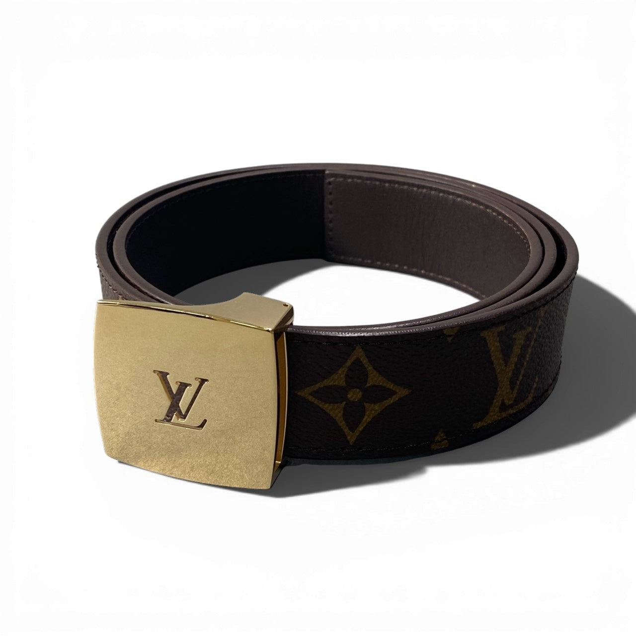 c17 LOUIS VUITTON ルイヴィトン サンチュール モノグラム ベルト サイズ32/80 レディースk02i