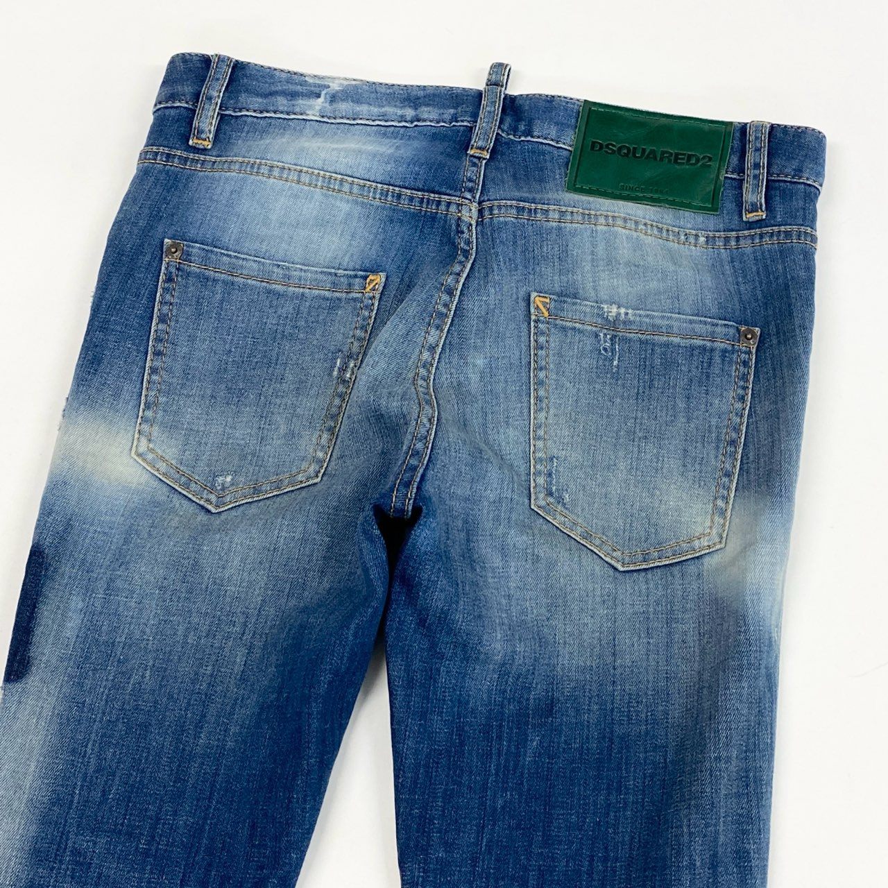 31a26 DSQUARED2 ディースクエアード girl cropped jean ダメージ加工 デニムパンツ ボトムス ジーンズ イタリア製 S75LA0908 36 インディゴ コットン レディースo07t