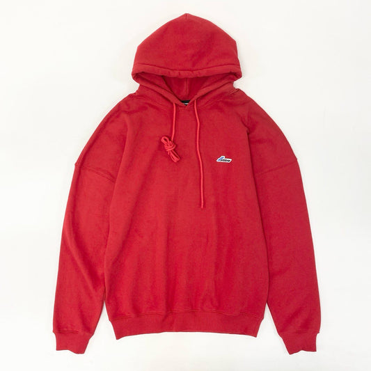 73j28 WE11DONE ウェルダン 21AW RED WD EMBROIDERED LOGO HODDIE スウェットパーカー プルオーバー 裏起毛 WD-TP3-20-707-U-RD S レッドo07t