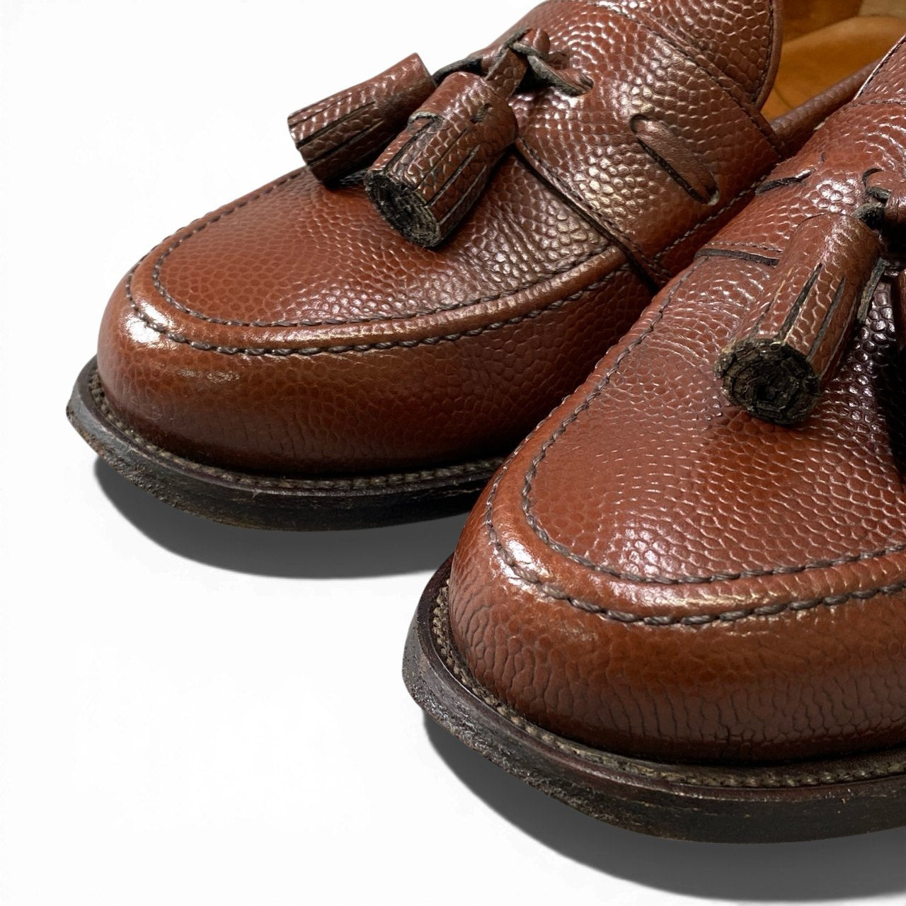 1a6 SCOTCH GRAIN スコッチグレイン HIROKAWA グッドイヤー製法 タッセルローファー レザーシューズ 革靴 25EE ブラウン レザー メンズ 男性用k02i