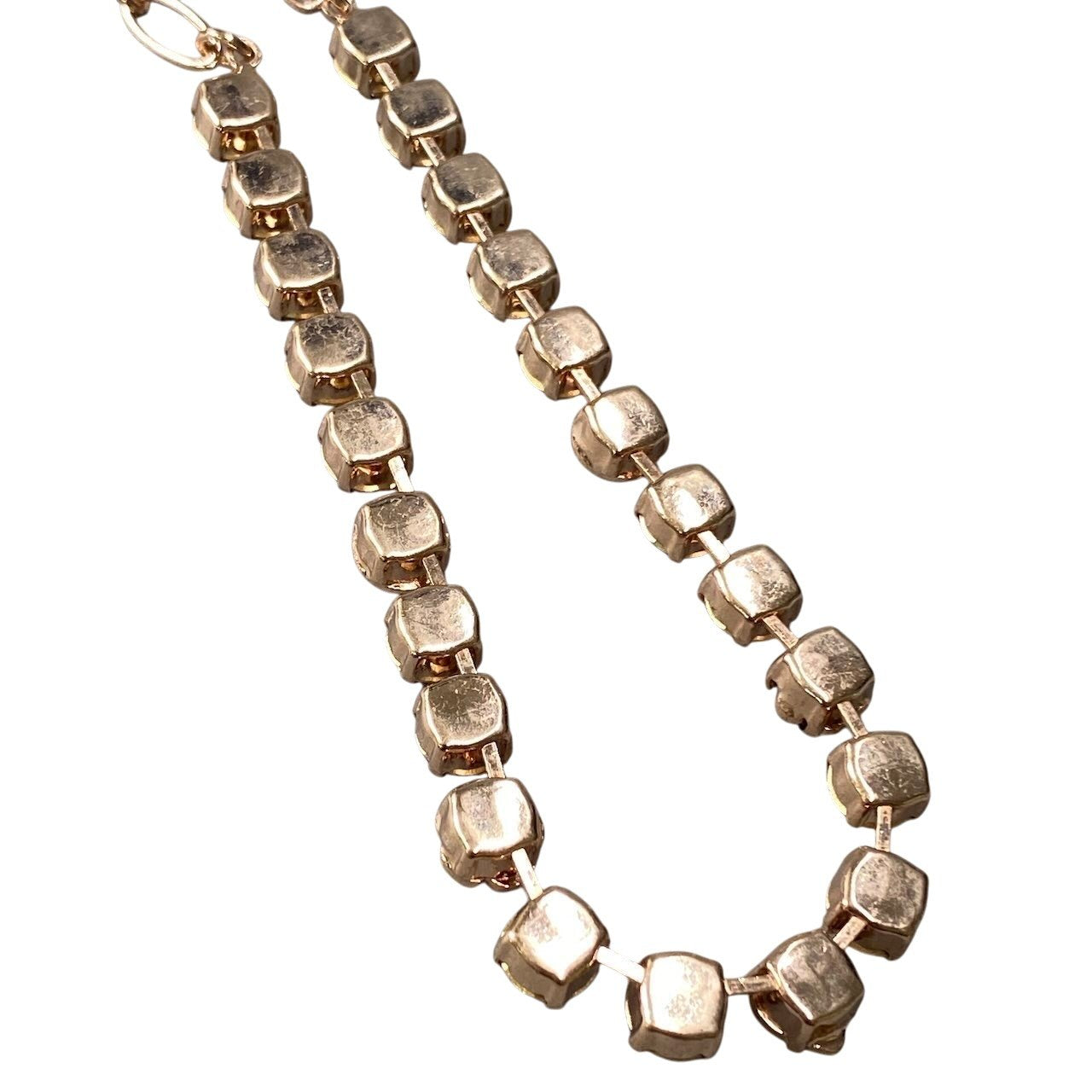 h11 14 《美品》 Mariana マリアナ 天然石 × クリスタル ビジュー ペールオレンジ ゴールド アクセサリー ジュエリー アンティークt18r