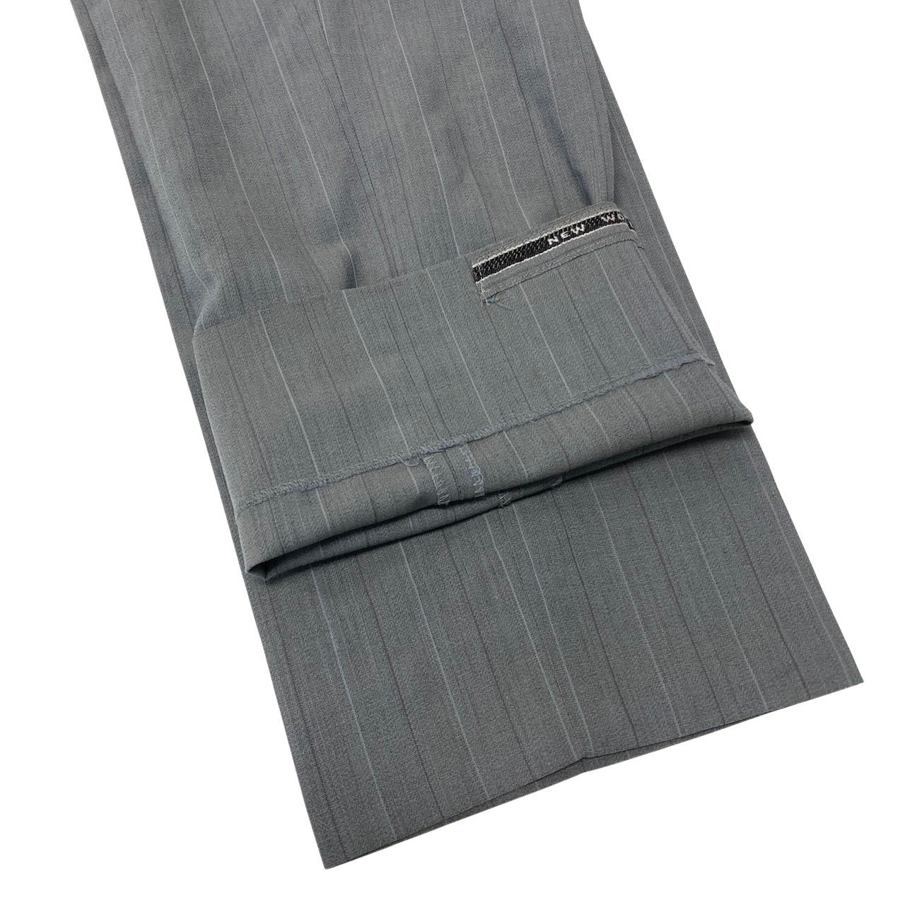 68g4 Christian Dior MONSIEUR クリスチャンディオール セットアップ シングルスーツ ストライプ柄 サイズAB6 グレー ウール100％ メンズ 紳士服o07t