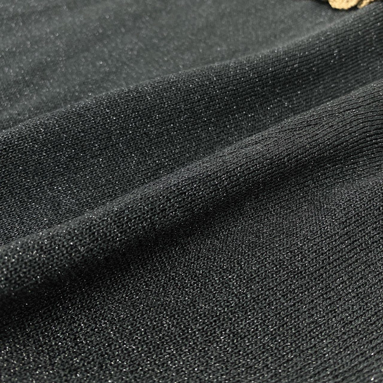 14j10 《美品》TOYOKO SAITO サイトウトヨコ 斎藤都世子 ニットセットアップ パンツセットアップ 花柄刺繍 ラメ ブラック レディースo07t