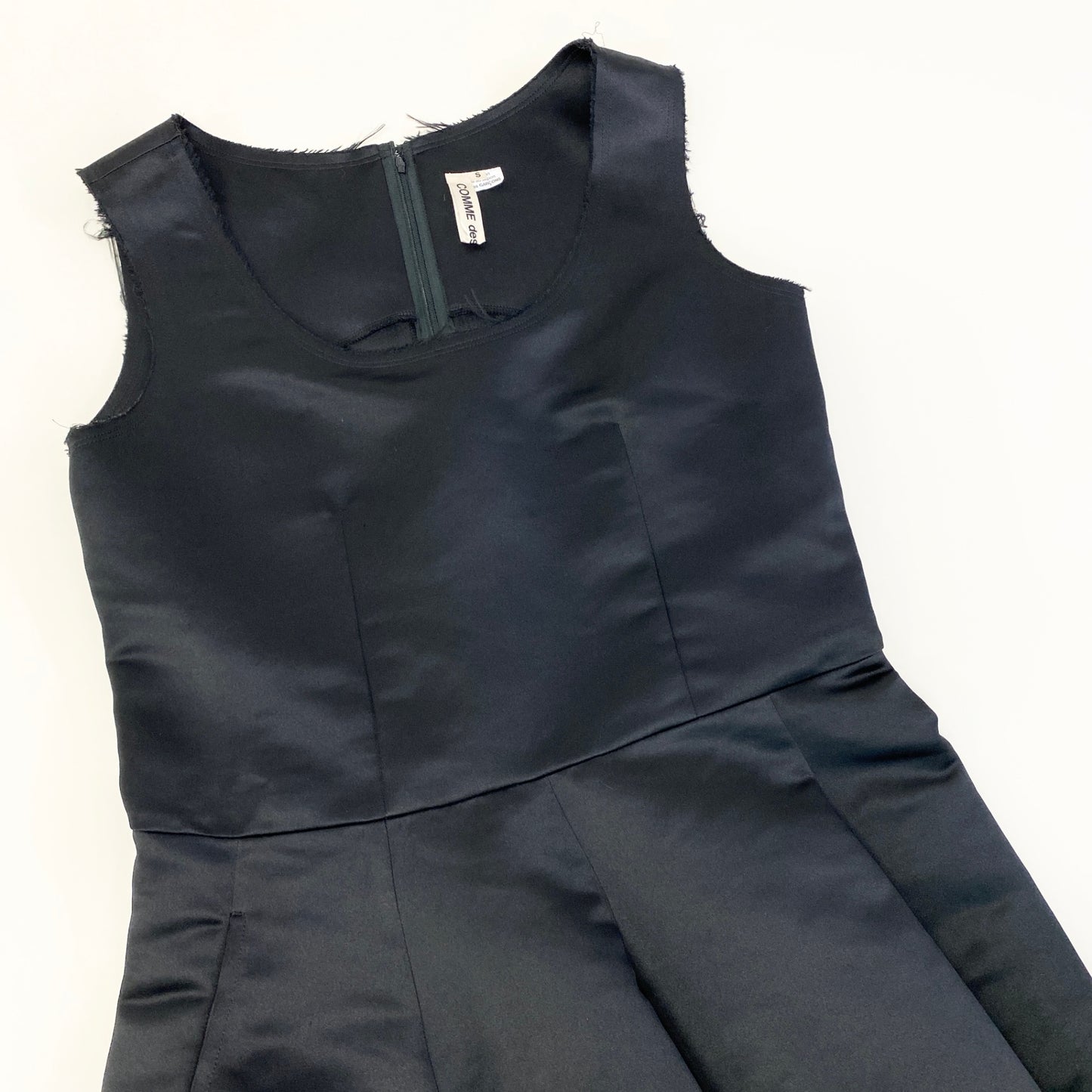 Ae27 COMME des GARCONS コムデギャルソン カットオフ 変形ワンピース ドレスワンピース AD2022 GJ-O009 サイズS ブラック ポリエステル100％ レディース 女性服o07to07t