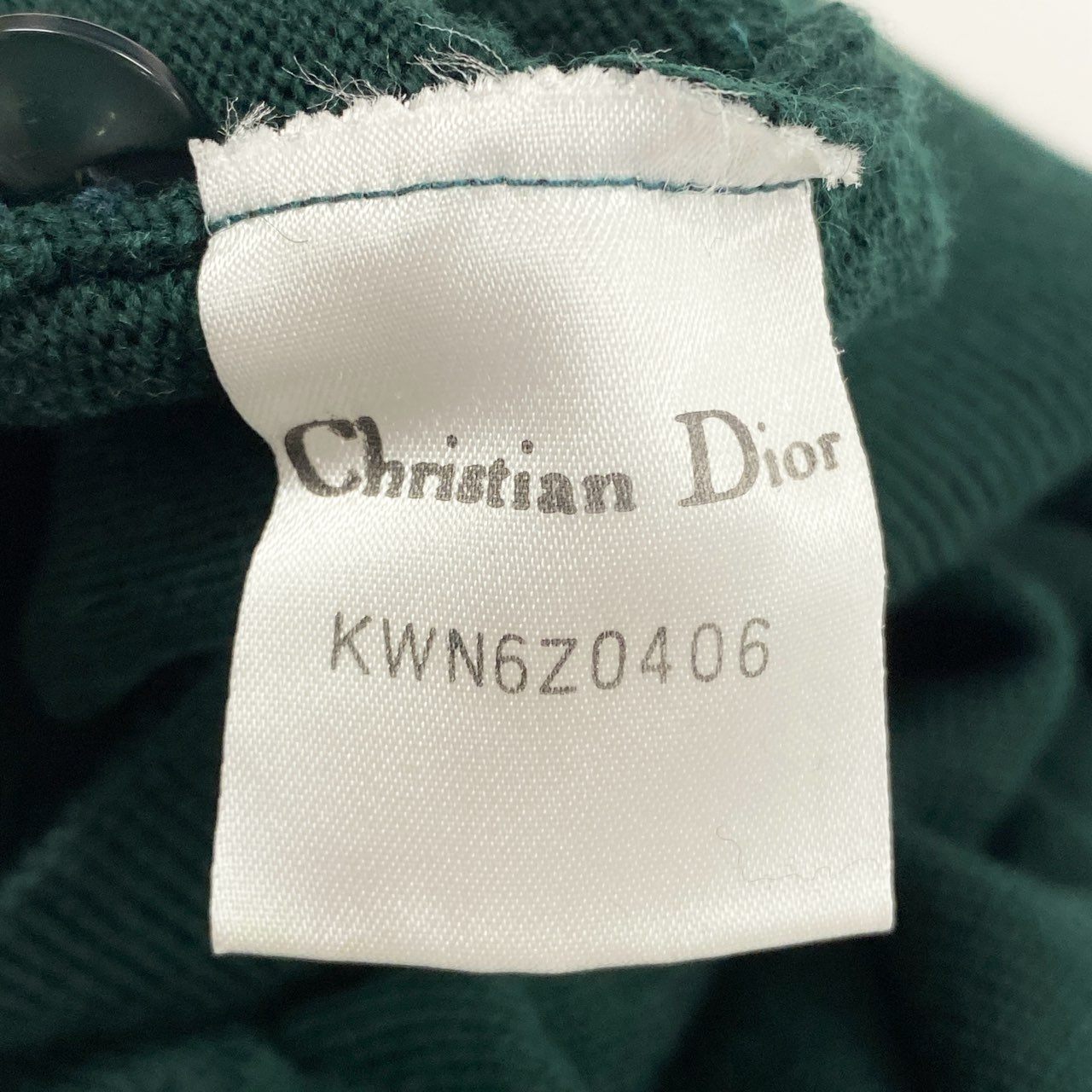 4a4 Vintage Christian Dior ヴィンテージ クリスチャンディオール CD Logo Button Wool Knit Vest ウール ニットベスト Size M レディース 女性用k02i