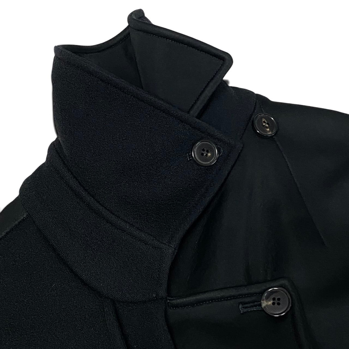 j29 【美品】BALENCIAGA 2009年 ニコラ期 異素材切替ジャケット フランス製 36サイズ ブラック レディース 女性用k02i