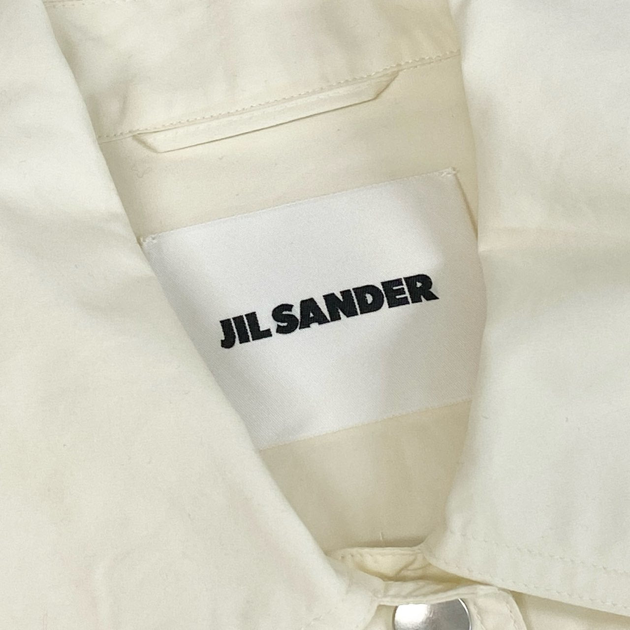 12a23 JIL SANDER ジルサンダー 2024年 バックロゴ ブルゾン ジャケット ライトアウター J04AM0001 32 クリーム レディース 女性用ta1