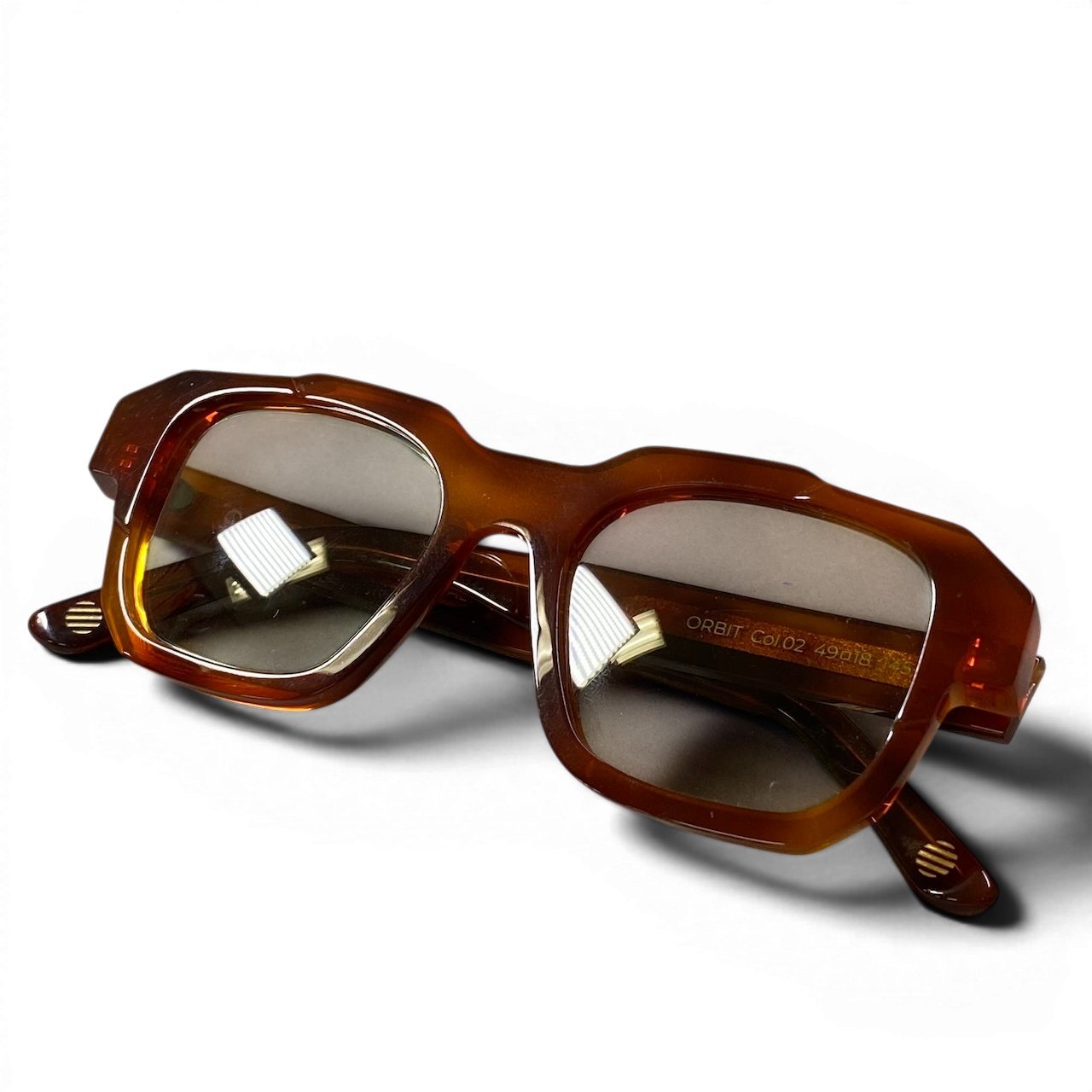 e4 OPHY オフィ EYEWEAR ORBIT SUN  アイウェア サングラス フルリム カラーレンズ 49□18 145 ブラウン系 べっ甲 メンズ 紳士用k02i