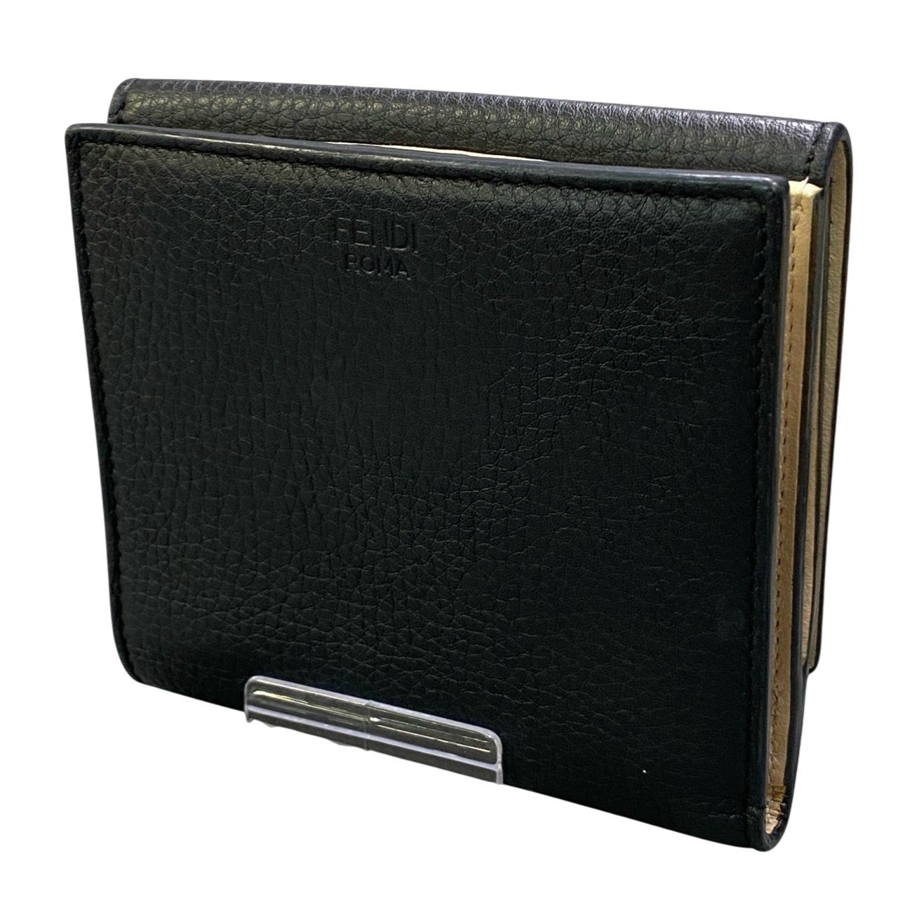 b17 FENDI Peekaboo Turnlock Tri-fold Compact Walletta1