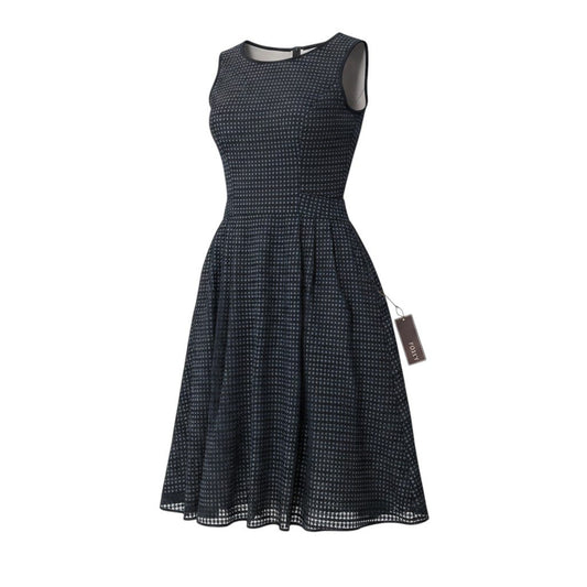 75g23 【未使用タグ付】 FOXEY フォクシー 24SS Early Summer Dress Lgende ノースリーブ ドレスワンピース 44361 サイズ38 ブラック レディースt18r