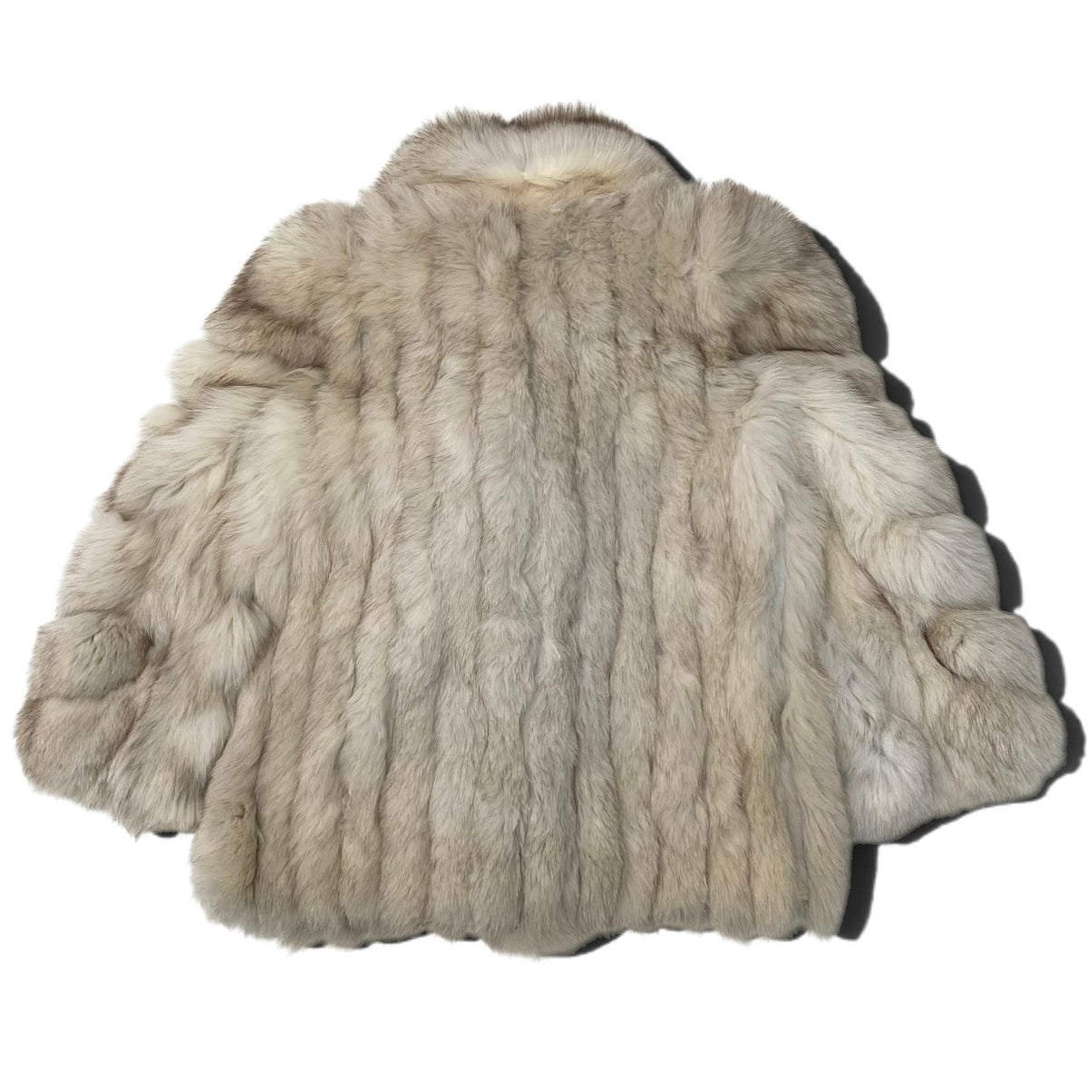 20i21 SAGA FOX サガフォックス 金サガ ブルーフォックス ファーコート サイズ13 ホワイト 最高級本毛皮 Fox Fur Coat リアルファーt18r