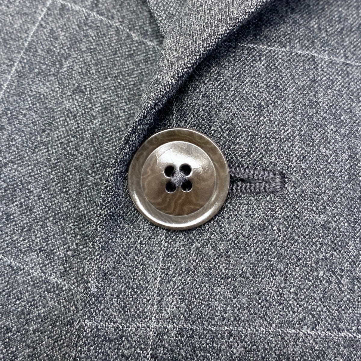 84f18 ARMANI COLLEZIONI アルマーニコレッツォーニ チェック柄 スーツ セットアップ サイズ56 グレー フォーマル ビジネスt18r