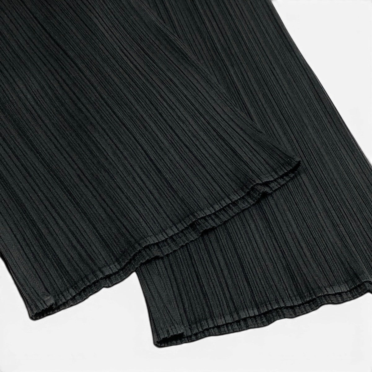 Ag10 【美品】 PLEATS PLEASE プリーツプリーズ プリーツパンツ ボトムス PP55-JF105 サイズ3 ブラック ポリエステル100％ レディースta1