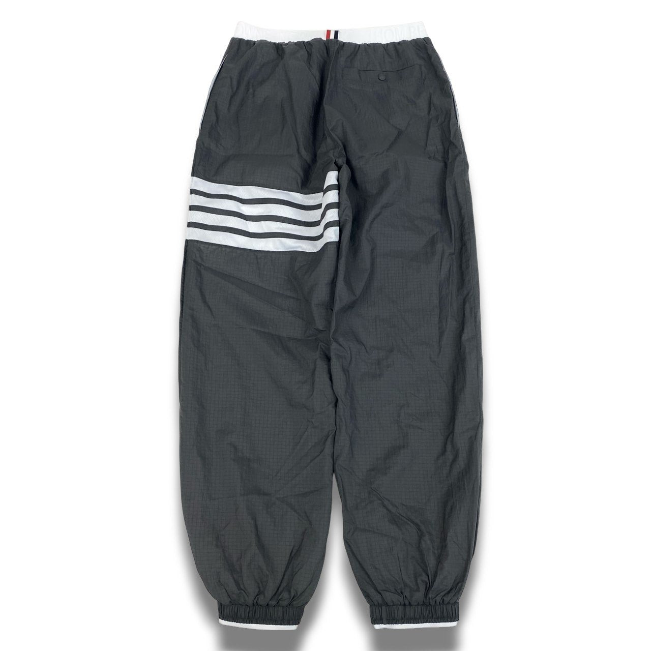 Mc16 【未使用】THOM BROWNE トムブラウン 4-BAR リップストップ ジャージパンツ トラックパンツ  サイズ1グレー メンズ ボトムk02i