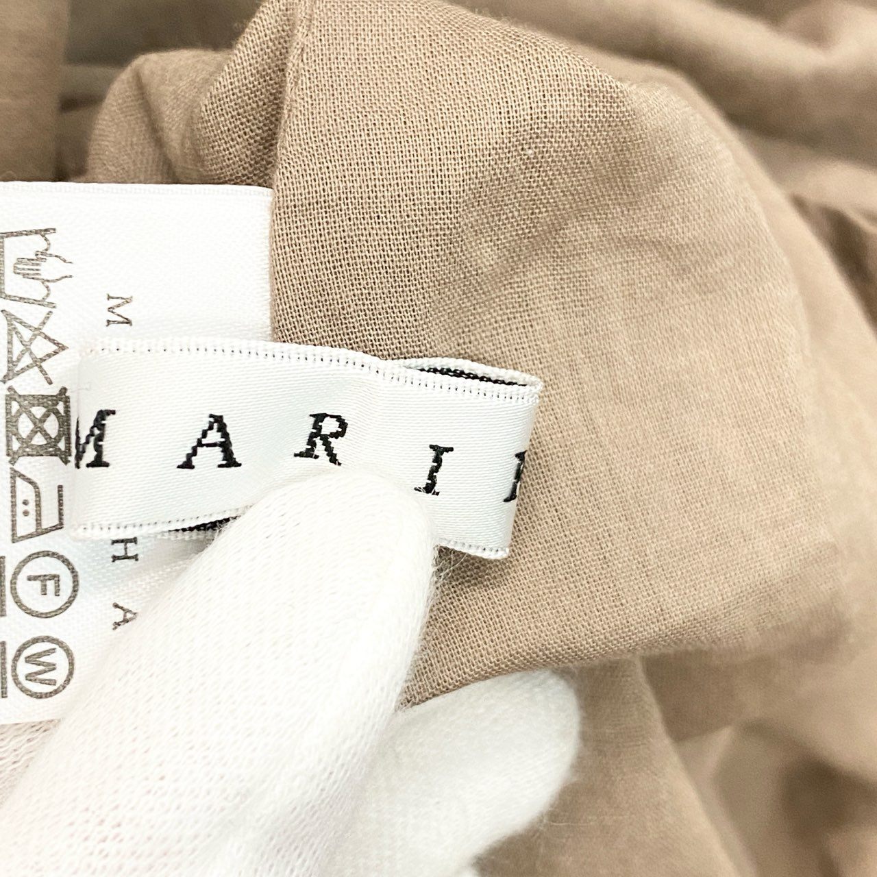 61c6 MARIHA マリハ ノースリーブワンピース フレアワンピース トップス ブラウン コットン レディースu02t