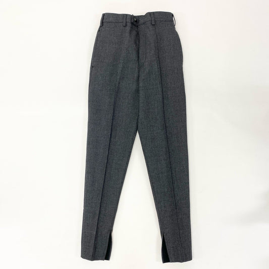 54h27 《極美品》 PRADA プラダ テクニカルギャバジン センタープレス スラックスパンツ ボトムス SPH311 サイズ44 グレー メンズu02t