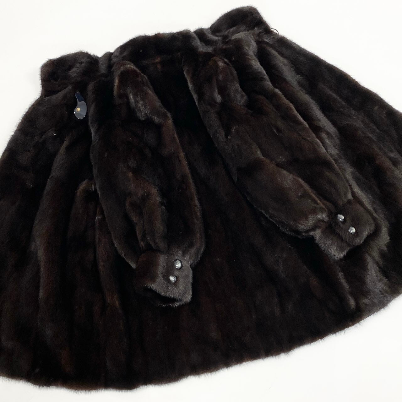 22e13 LONDON LABEL 1670 希少デザイン ダークミンク ロングコート サイズF ダークブラウン 最高級本毛皮 Mink Fur Long Coatt18r