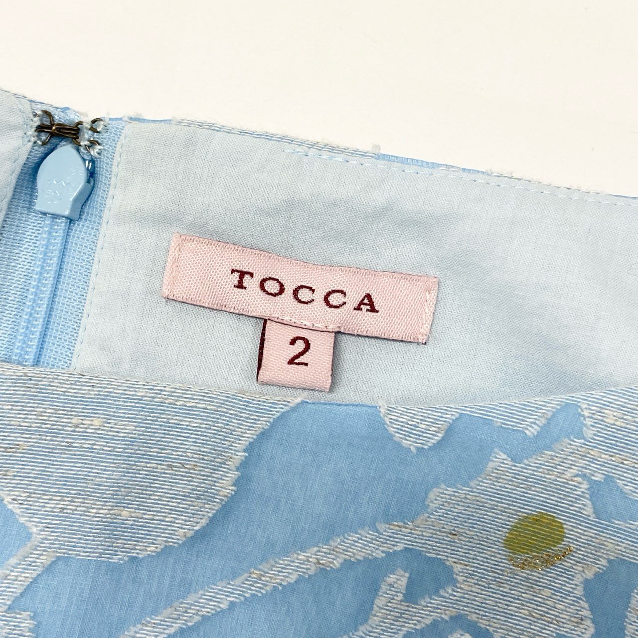 47k5 TOCCA トッカ LAKESHORE ドレス ノースリーブワンピース フラワーモチーフ 花柄 洗える○ レディース 女性用 OPTOHM0540 2 ライトブルーo07t