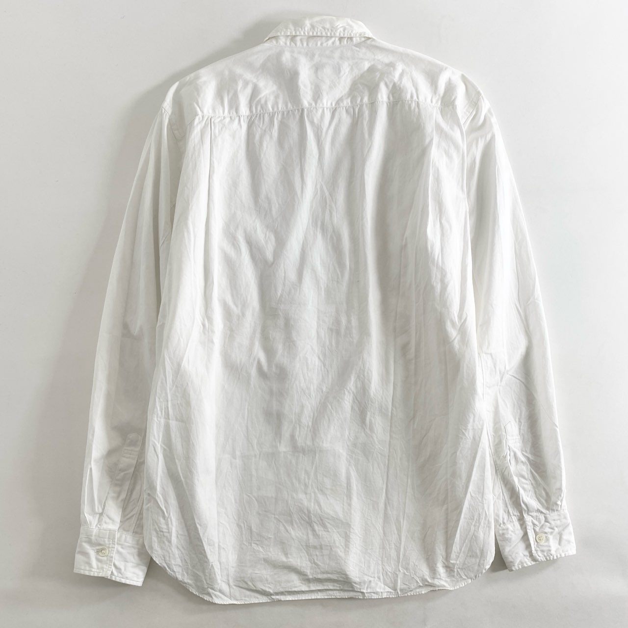 67i5 COMME des GARCONS HOMME PLUS コムデギャルソンオムプリュス AD2008 長袖シャツ ドレスシャツ フリル ロングスリーブ PC-B028 SS ホワイト コットン