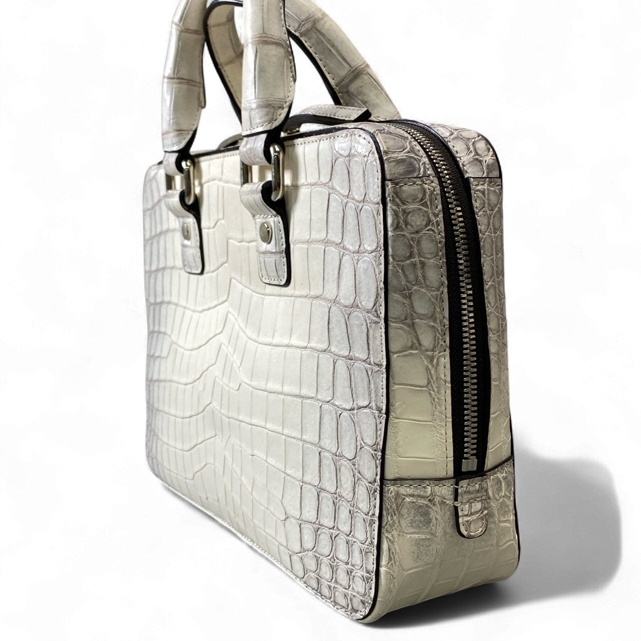 ak18 池田工芸 IKEDA Kohgei 裏メニュー ブリーフケース 本革 ヒマラヤクロコ クロコダイルレザー  メンズ 男性用 鞄k02i