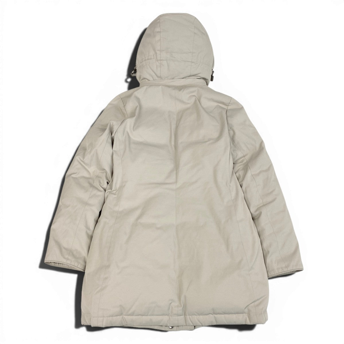 Eg9 BURBERRY LONDON バーバリーロンドン フーデット ダウンコート モッズコート 2way  サイズ38 ベージュ レディースo07t