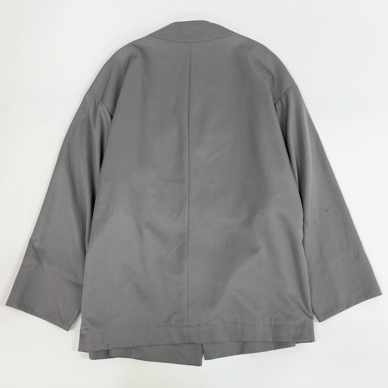 32j3 th ティーエイチ Collar Less Gown カラーレスガウン ジャケット ノーカラー 日本製 2201-JK37-M104 2 グレー ユニセックスo07t
