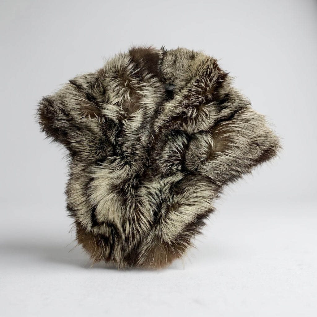 14a15 SAGA FOX サガフォックス 銀サガ 極厚 シルバーフォックス ティペット 最高級本毛皮 Real Fur マフラー ショール ポケット有t18r