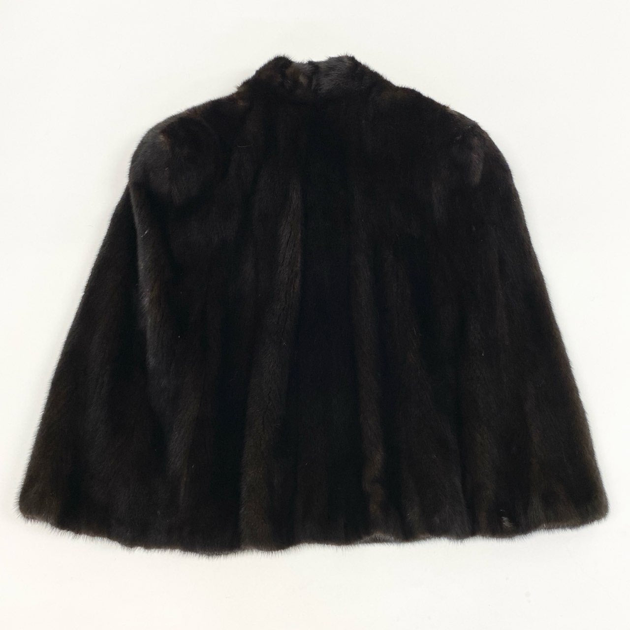 6L5 ERIFORT SAGA MINK ROYAL サガミンクロイヤル 金サガ マホガニーミンク ポンチョ ケープ コート サイズF ダークブラウン 最高級本毛皮 MINK FURt18r