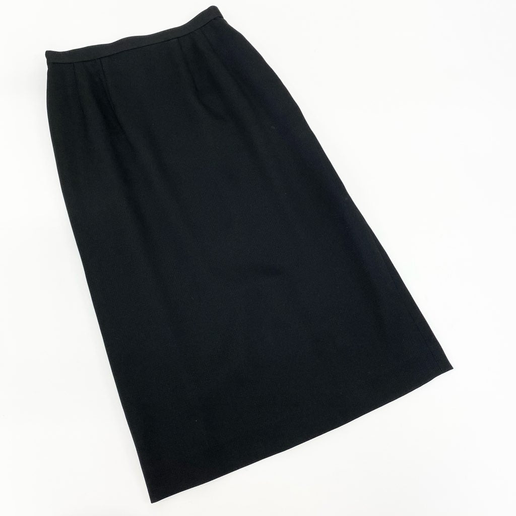 2a8 HI FORMAL BY GIVENCHY ジバンシィー 東京ソワール 3点セット セットアップスカート ジャケット カットソー スカート 8サイズ ブラック レディースu02t