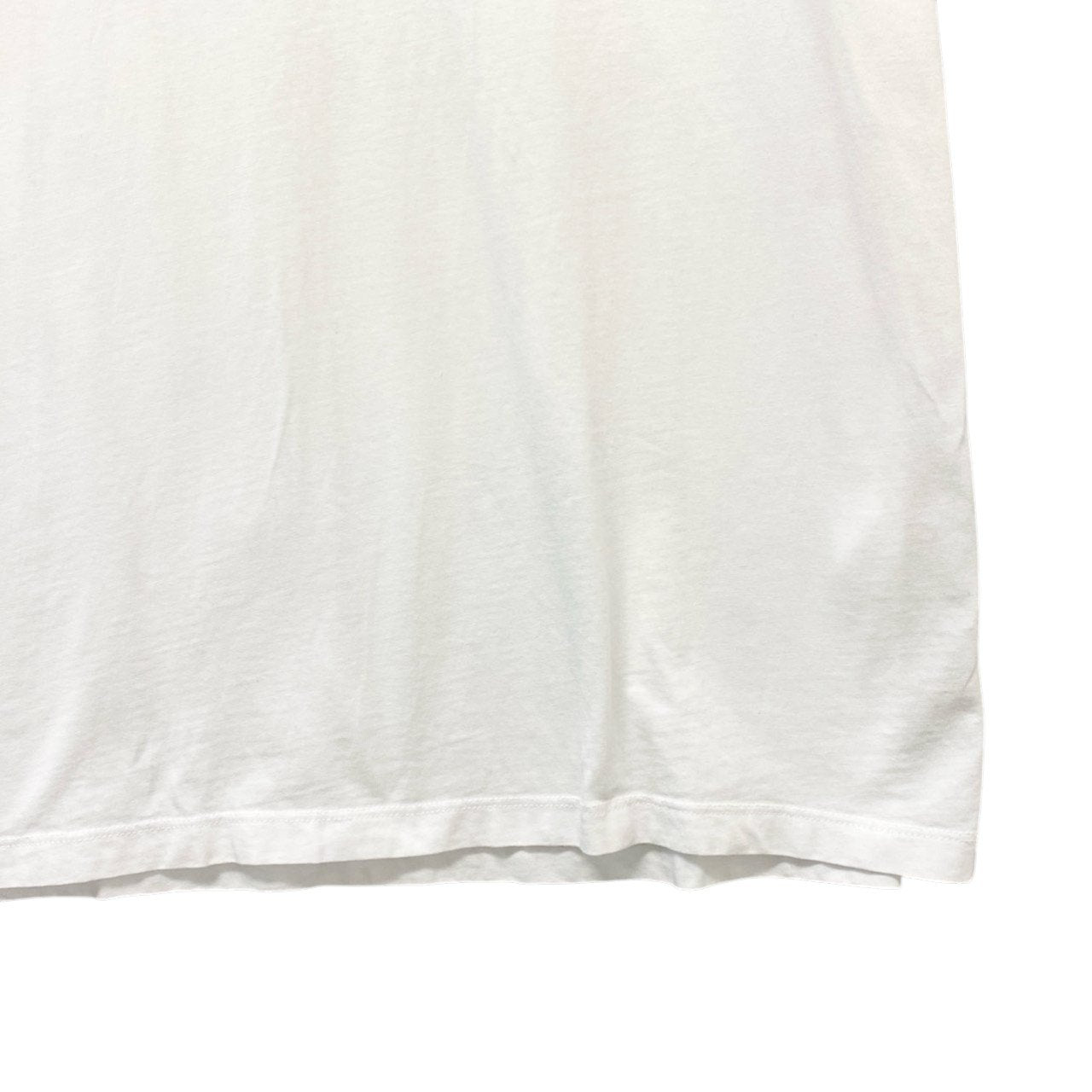 44b17 Martin Margiela マルタンマルジェラ 半袖Tシャツ コットンTシャツ ステレオタイプロゴ 50サイズ ホワイト コットン100％ メンズ 男性用u02t