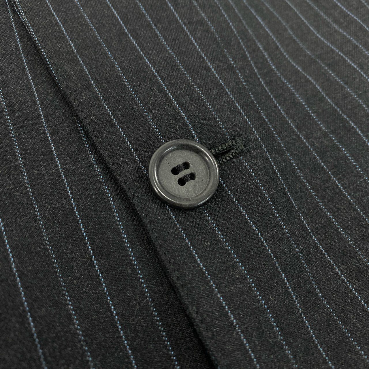 51Ⅼ2 Brooks Brothers ブルックスブラザーズ セットアップスーツ シングル 3B ストライプ柄 ウール混 メンズ 紳士服 ビジネス 40REG ブラックu02t