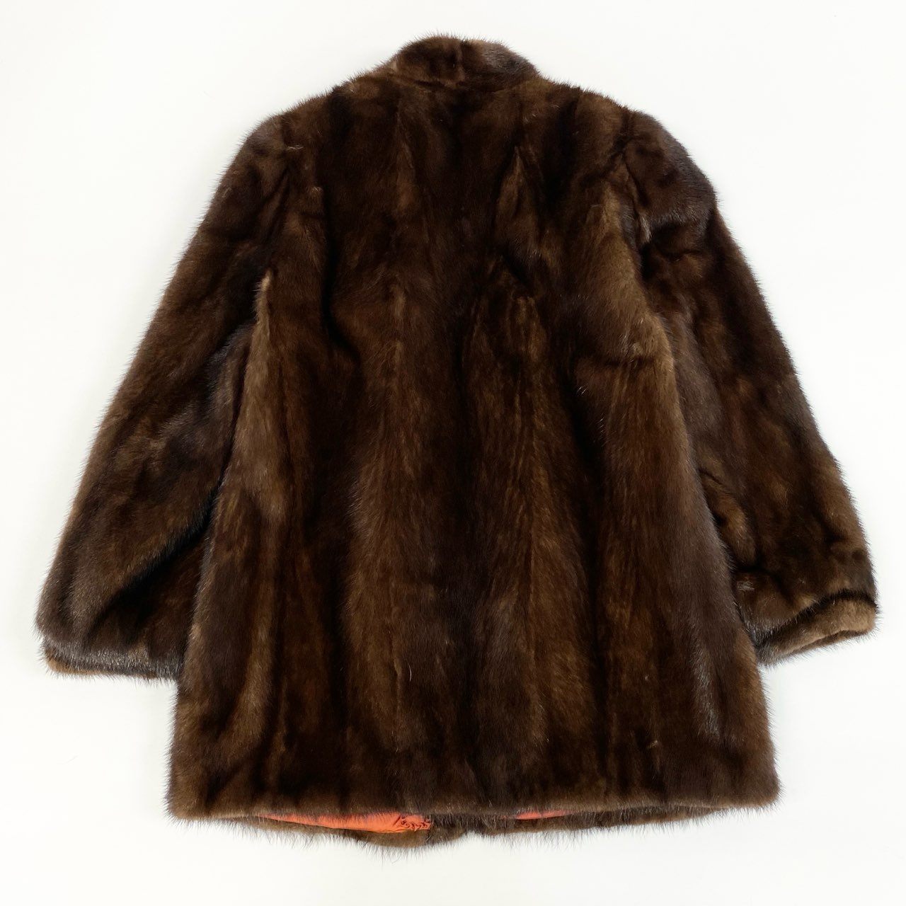 25j24 最高級毛皮 デミバフミンク ミンクコート 毛皮コート セミロングコート サイズ11 ブラウン ミンクファー レディースu02t