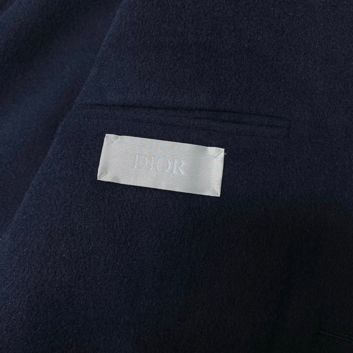21j15 【極美品】 DIOR HOMME ディオールオム カシミヤジャケット テーラードジャケット シングル 2B サイズ46 ネイビー カシミヤ100％ メンズu02t