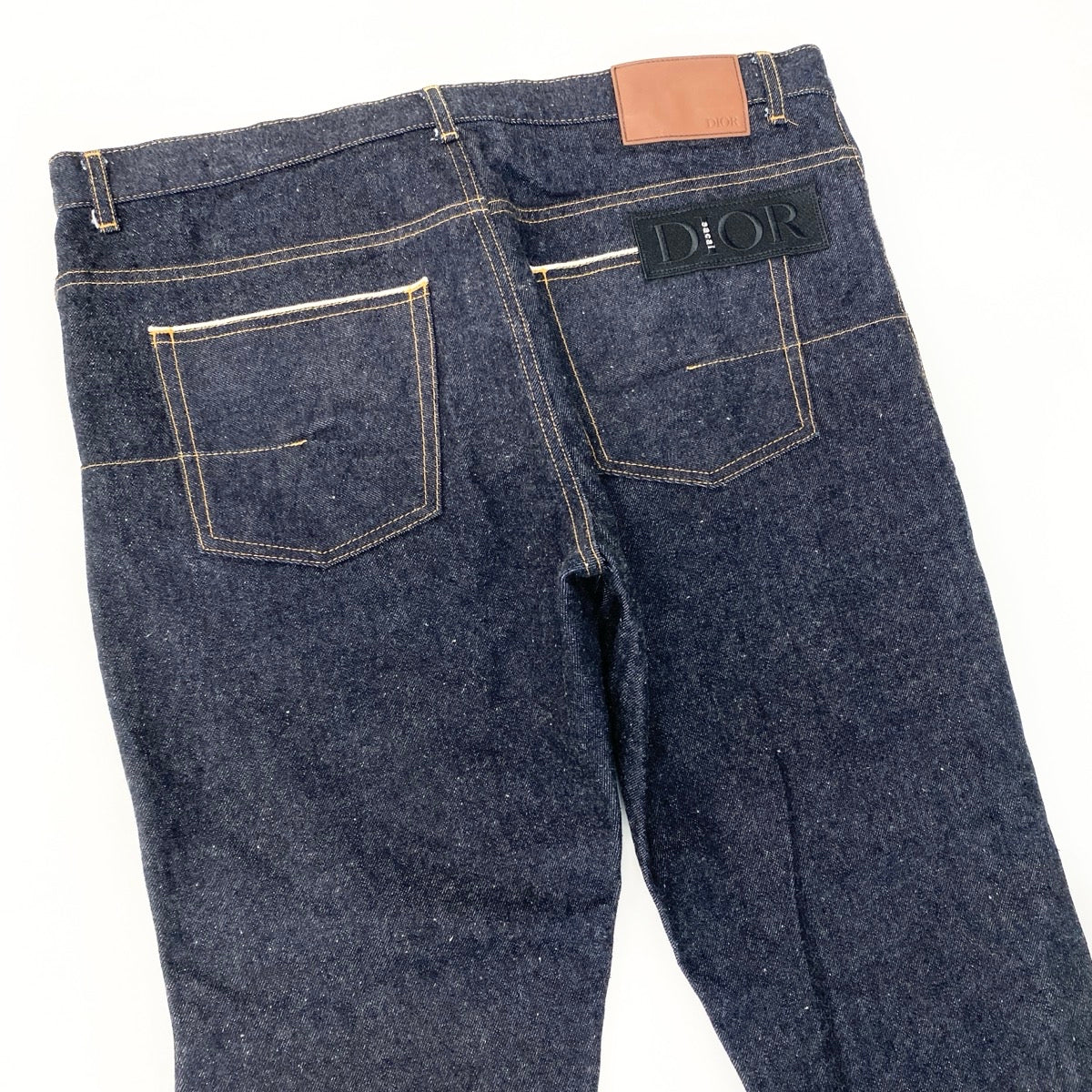 42e13 【美品】DIOR × sacai ディオール サカイ 21AW Slim-Fit Jeans Low Cotton Denim スリム コットンデニム 日本製 213D007AY507 34サイズ インディゴ コットン100％ メンズ 男性用u02t
