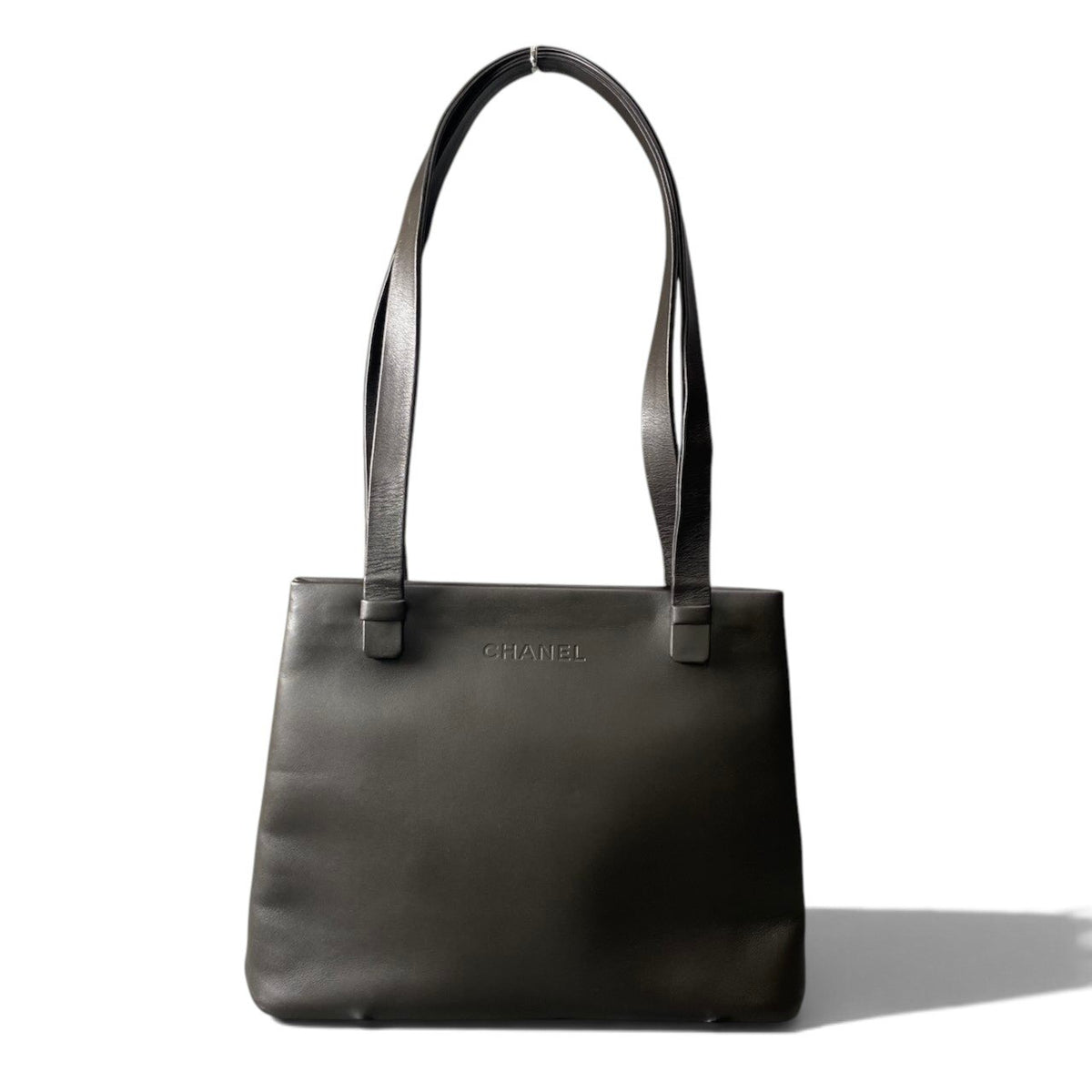 h13《美品》 CHANEL シャネル オールレザー ショルダーバッグ All Leather Shoulder Bag ブラック 鞄 カバンt18r