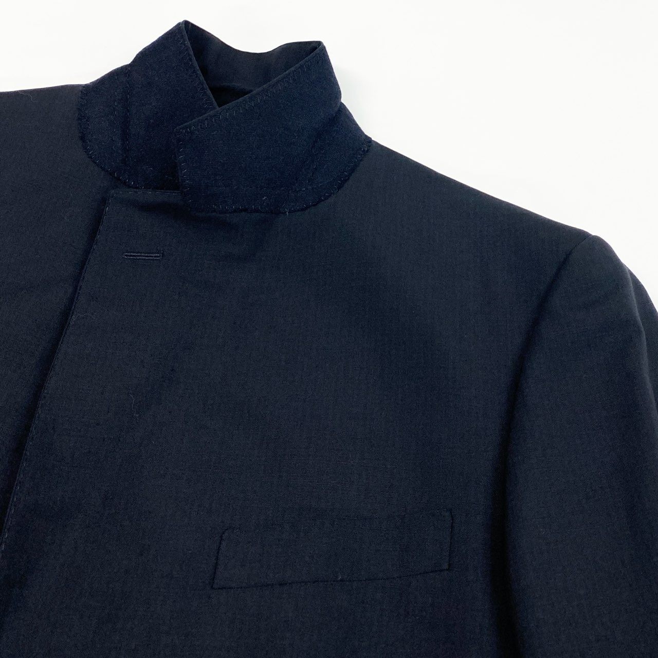 35a30 BURBERRY LONDON バーバリーロンドン スーツセットアップ テーラードジャケット スラックス 42サイズ ダークネイビー メンズ 男性用o07t