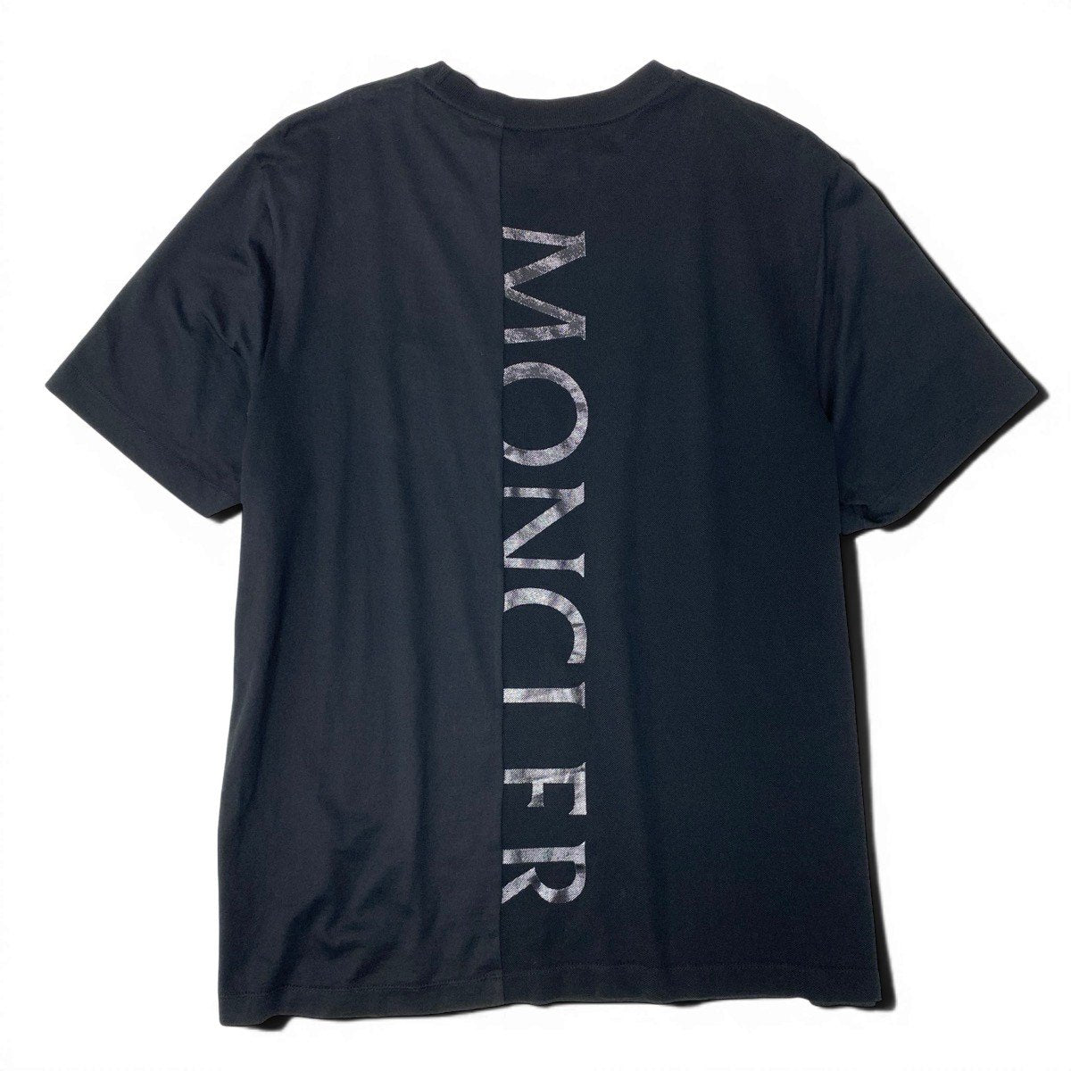 Mf18 MONCLER モンクレール バックプリントTシャツ Back Print T-Shirt サイズM ブラック カットソーt18r