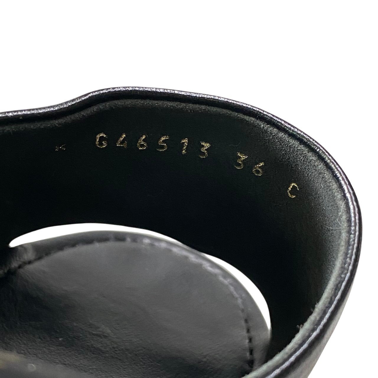 h2 【美品】CHANEL 2025 メディエタール プラットフォームサンダル G46513 36サイズ ブラック レザー レディース 女性用u02t