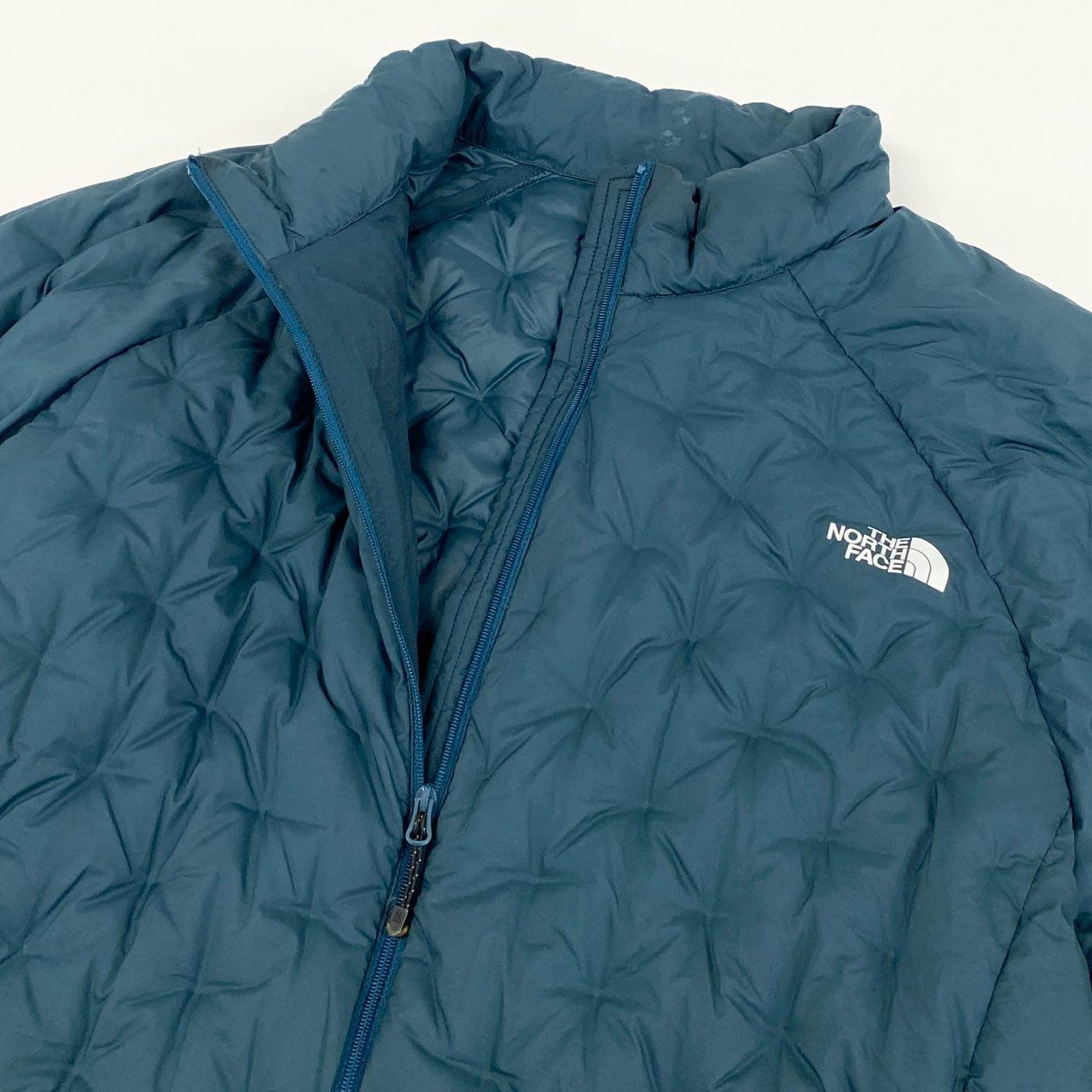 8h4 THE NORTH FACE ザノースフェイス Astro Light Jacket アストロライトジャケット ダウンジャケット ロゴプリント ND91817 XXL グリーン メンズk02i