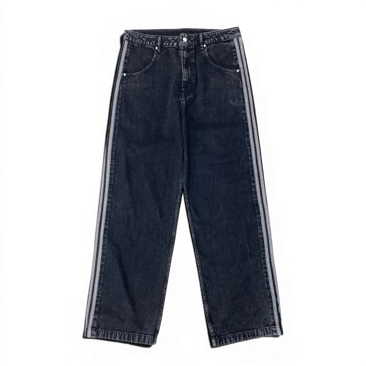 Mf8 【美品】 adidas Originals アディダス Adicolor Denim Firebird Pants アディカラー デニム ファイヤーバード パンツ JC6718 サイズ34 トゥルーブラックデニム コットン100％ メンズk02ik02i