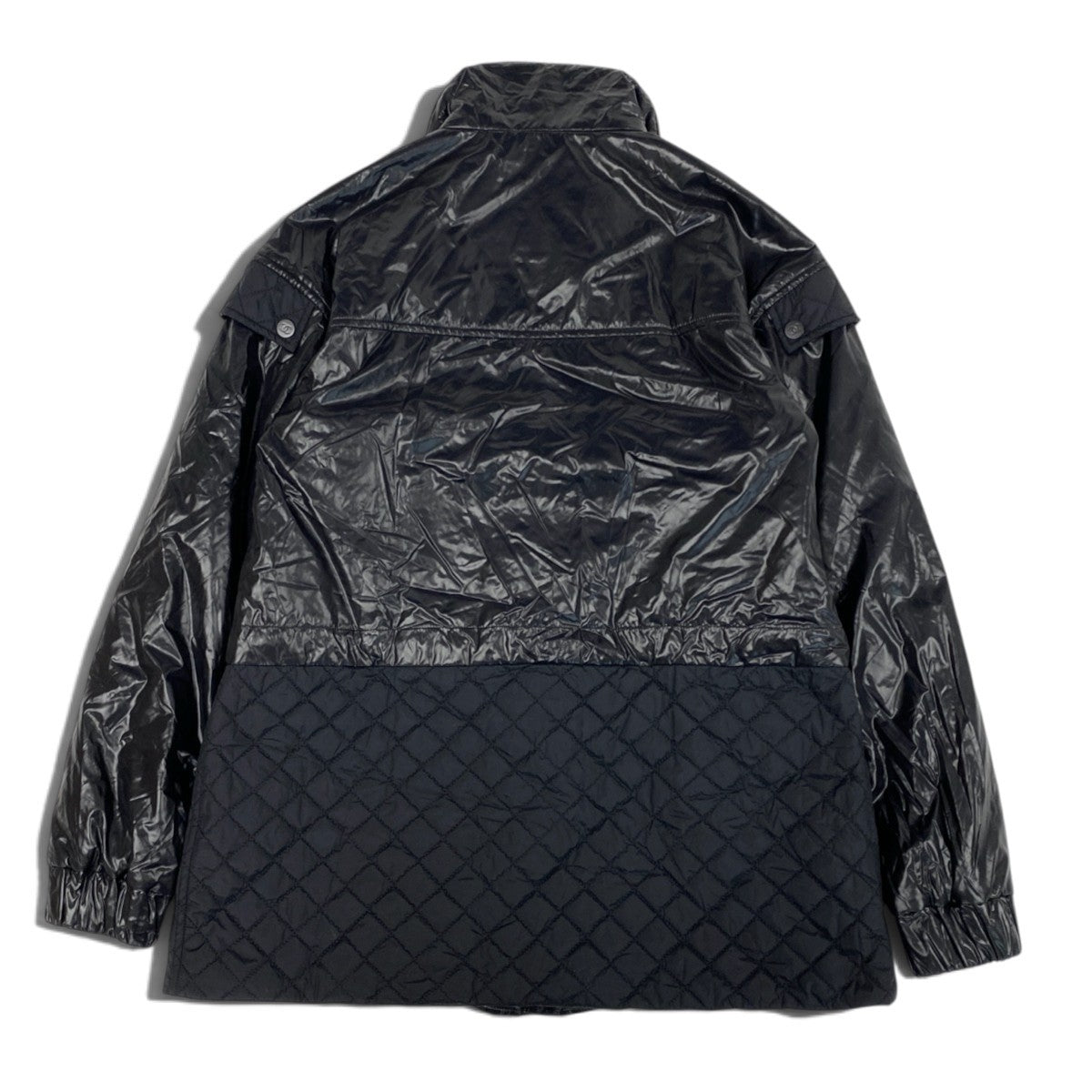 i22 CHANEL シャネル マトラッセ ナイロンジャケット Matelasse Nylon Jacket P44636 Size36 ブラックt18r