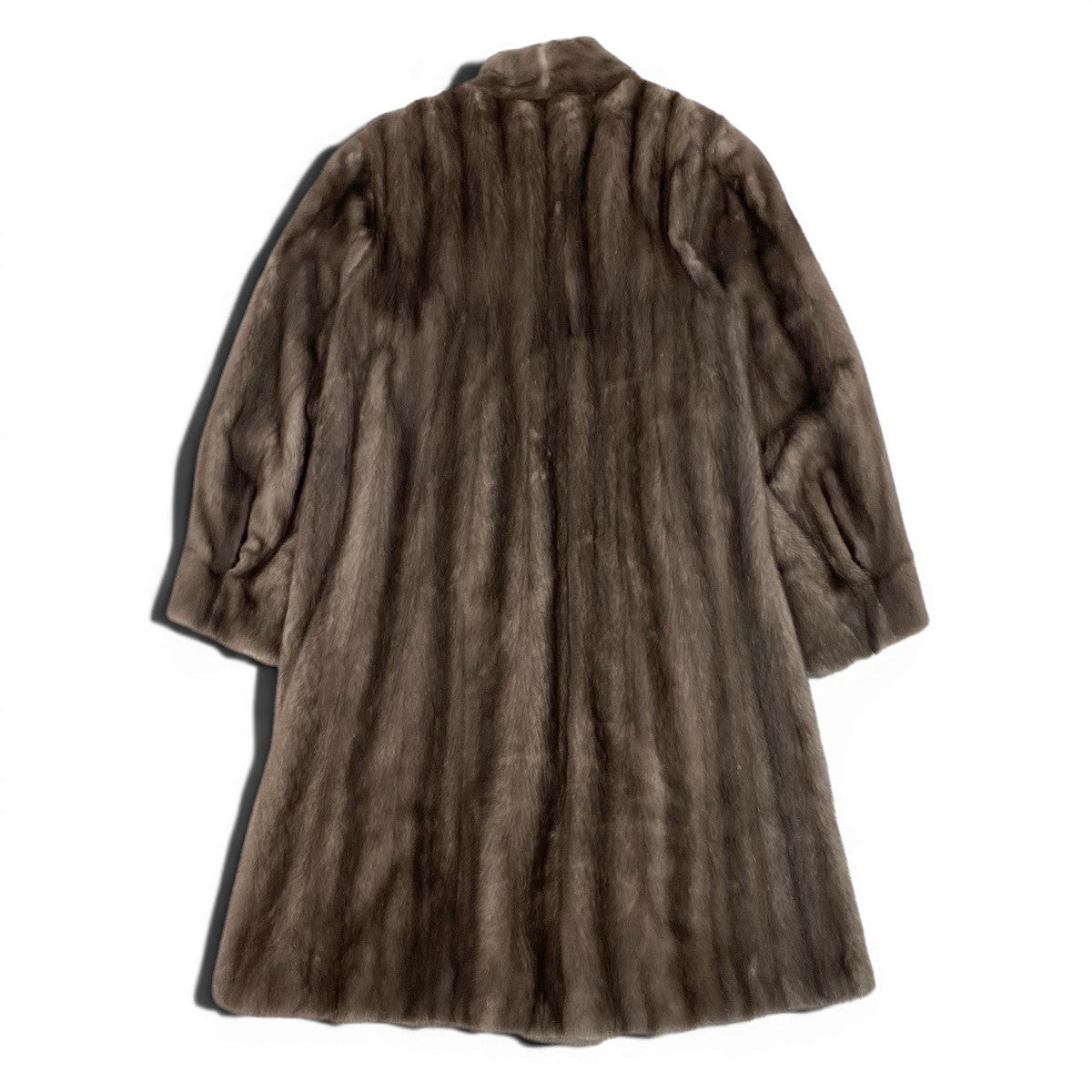 52f10 MIO AMERICAN Legend ブルーアイリス ミンク ロングコート 丈103cm サイズF グレー 最高級本毛皮 Blue Iris Mink Fur Long Coatt18r