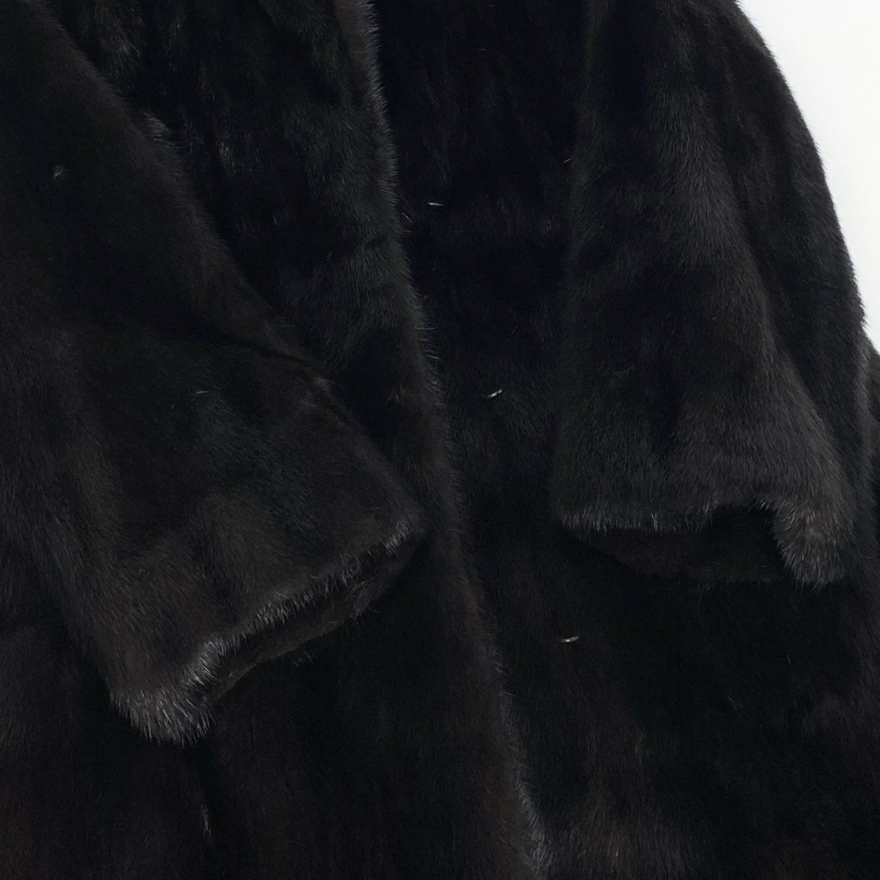 84b3 SAGA MINK サガミンク 金サガ ダークミンク ロングコート サイズ9 ブラックブラウン 最高級本毛皮 Mink Fur Long Coatt18r