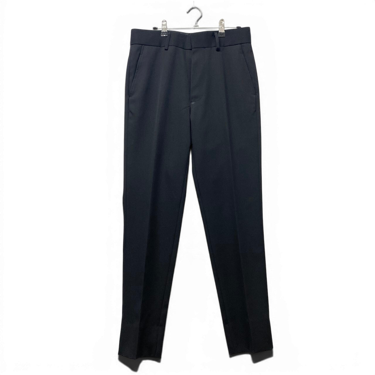 6g18 YUKI HASHIMOTO ユキハシモト 21ss SLIM TROUSERS  スラックスパンツ テーパードパンツ 211-01-0206 サイズ44 ブラック メンズu02t