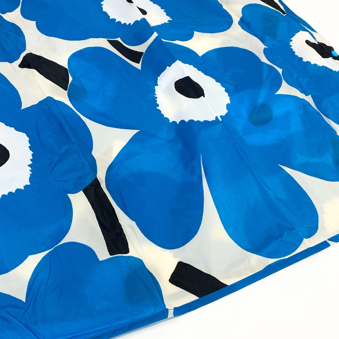 56d13 【未使用タグ付】 marimekko マリメッコ Unikko Rain Poncho レインコート ポンチョ ウニッコ柄 花柄プリント ONE SIZE ブルー ホワイト レディース 女性用u02t