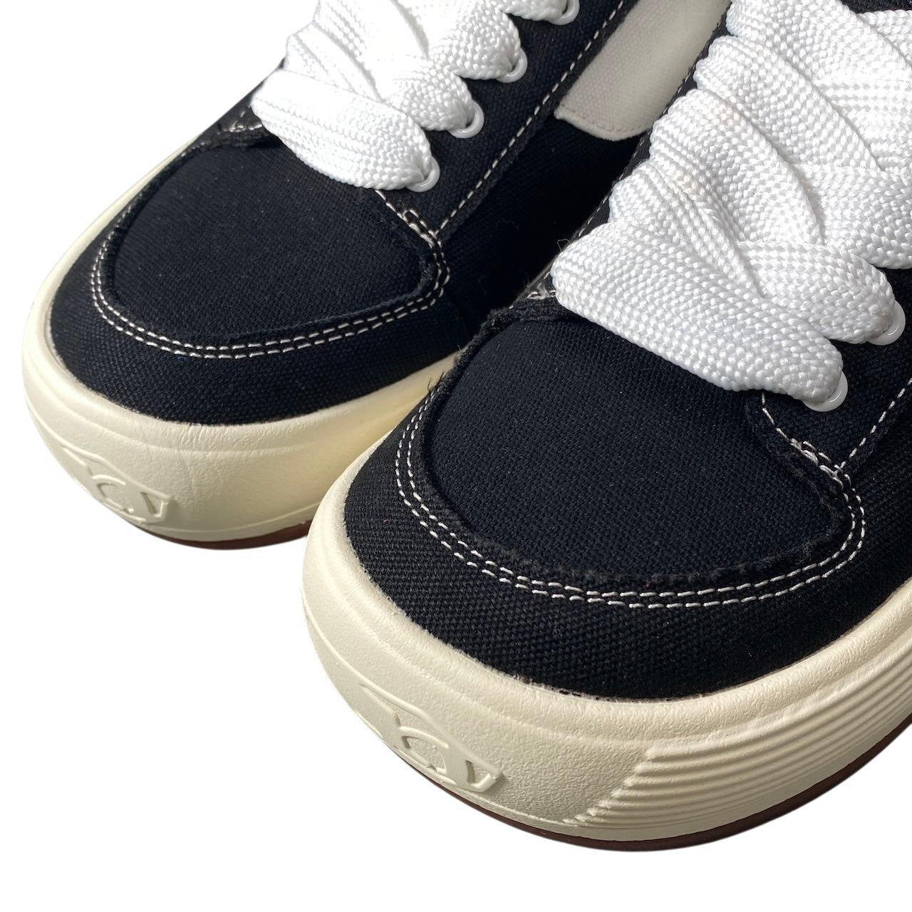 2h11 【新品保管品】Northwave ノースウェーブ ESPRESSO CANVAS スニーカー 厚底 26cm ブラック ホワイト キャンバス メンズ 男性用t18r
