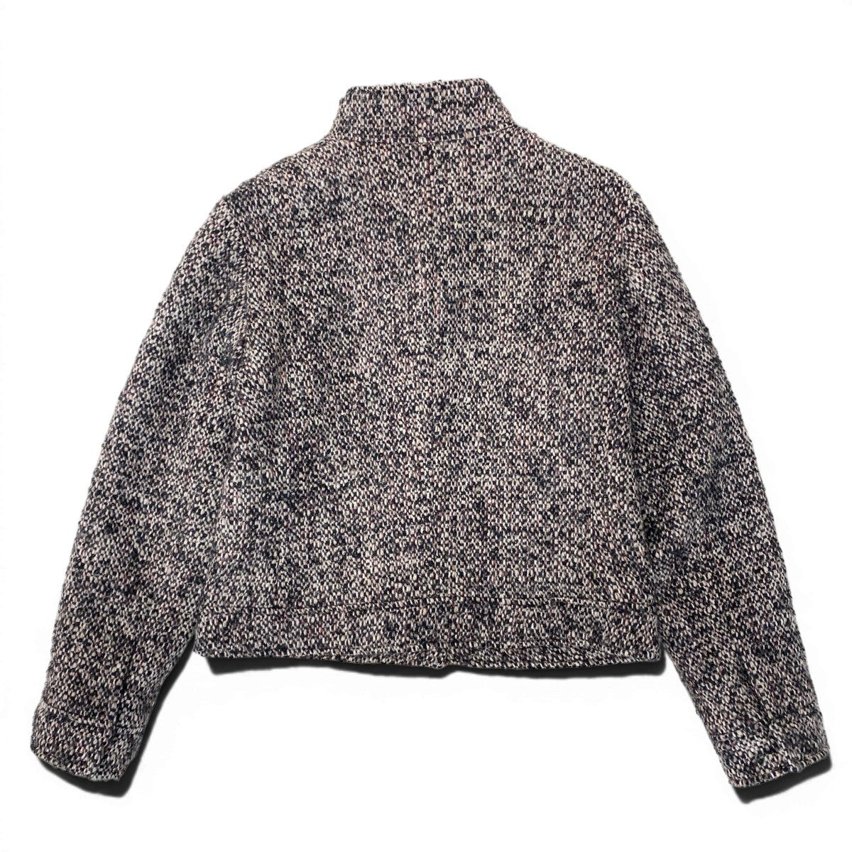 60f17 BURBERRY LONDON バーバリー ロンドン ツイードジャケット スタンドカラージャケット アウター 40サイズ マルチカラー レディース 女性用u02t