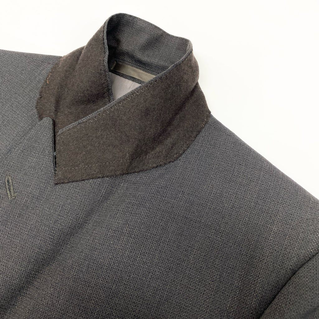 54l28 Burberrys バーバリーズ スーツセットアップ テーラードジャケット スラックスパンツ 94-84-165 AB4 ダークグレー ウール100％ メンズ 男性用o07t